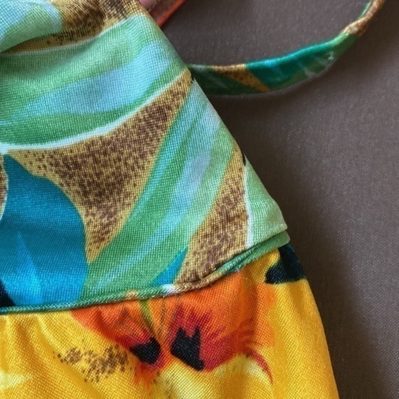 GABAR RETRO BATHING SUIT 70s/80s Small floral Made in USA - Picture 10 of 12